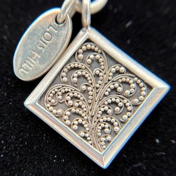 Lois Hill Sterling Silver with Caviar Pendant Necklace, 18” - Picture 4 of 5